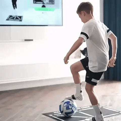 Exercices de dribble avec le tapis