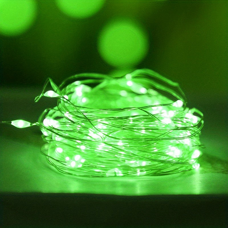 Guirlande lumineuse à piles en fil de cuivre
