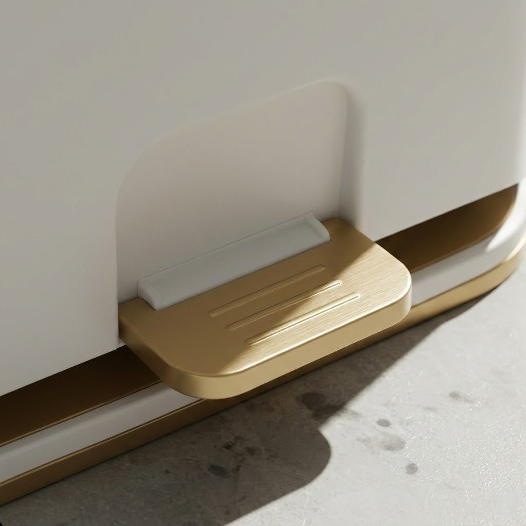 CLEANSIA – Poubelle de salle de bains minimaliste avec couvercle intelligent