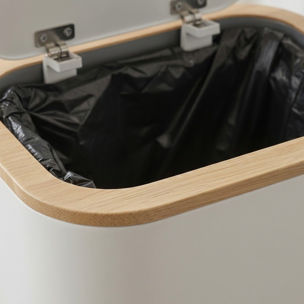 CLEANSIA – Poubelle de salle de bains minimaliste avec couvercle intelligent