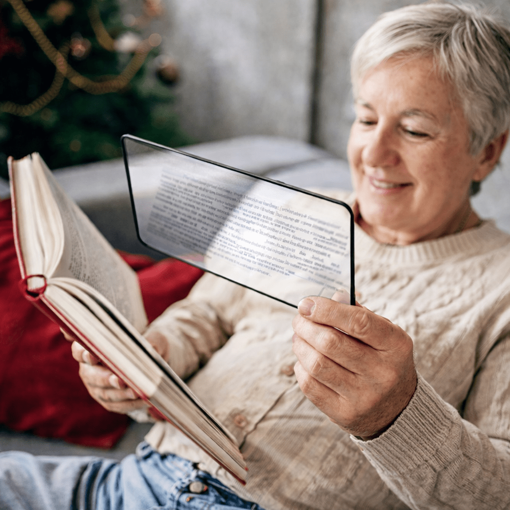Loupe ultra-fine au format A5 pour une lecture facile