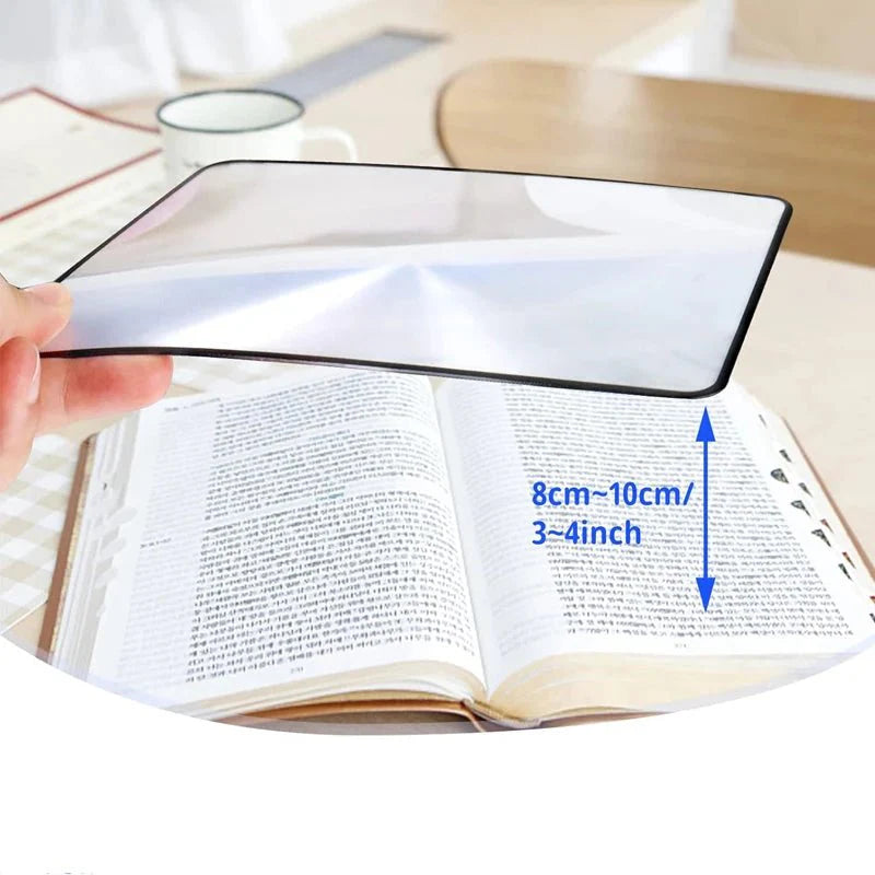 Loupe ultra-fine au format A5 pour une lecture facile