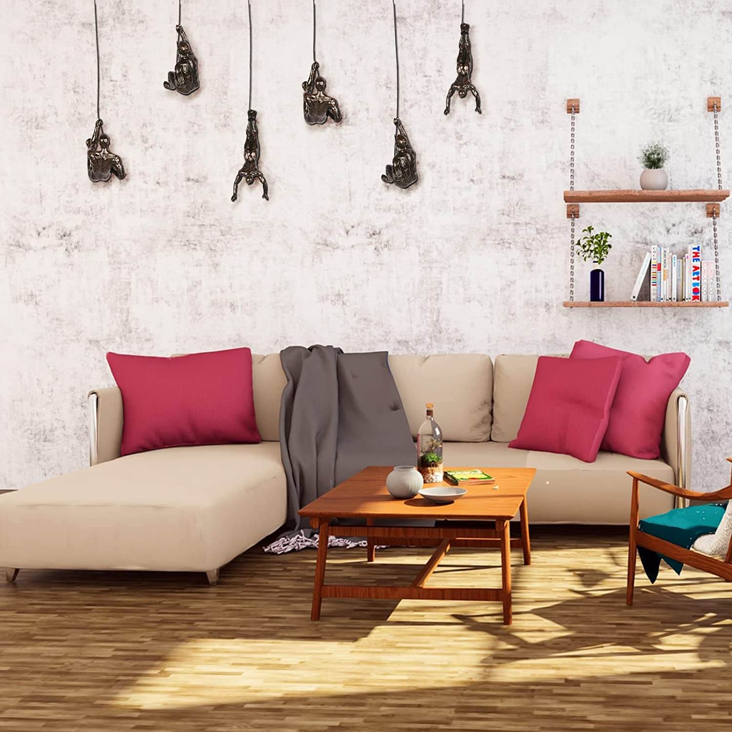 Décoration murale CraftedClimb Climber – Art mural inspirant en résine et en fer