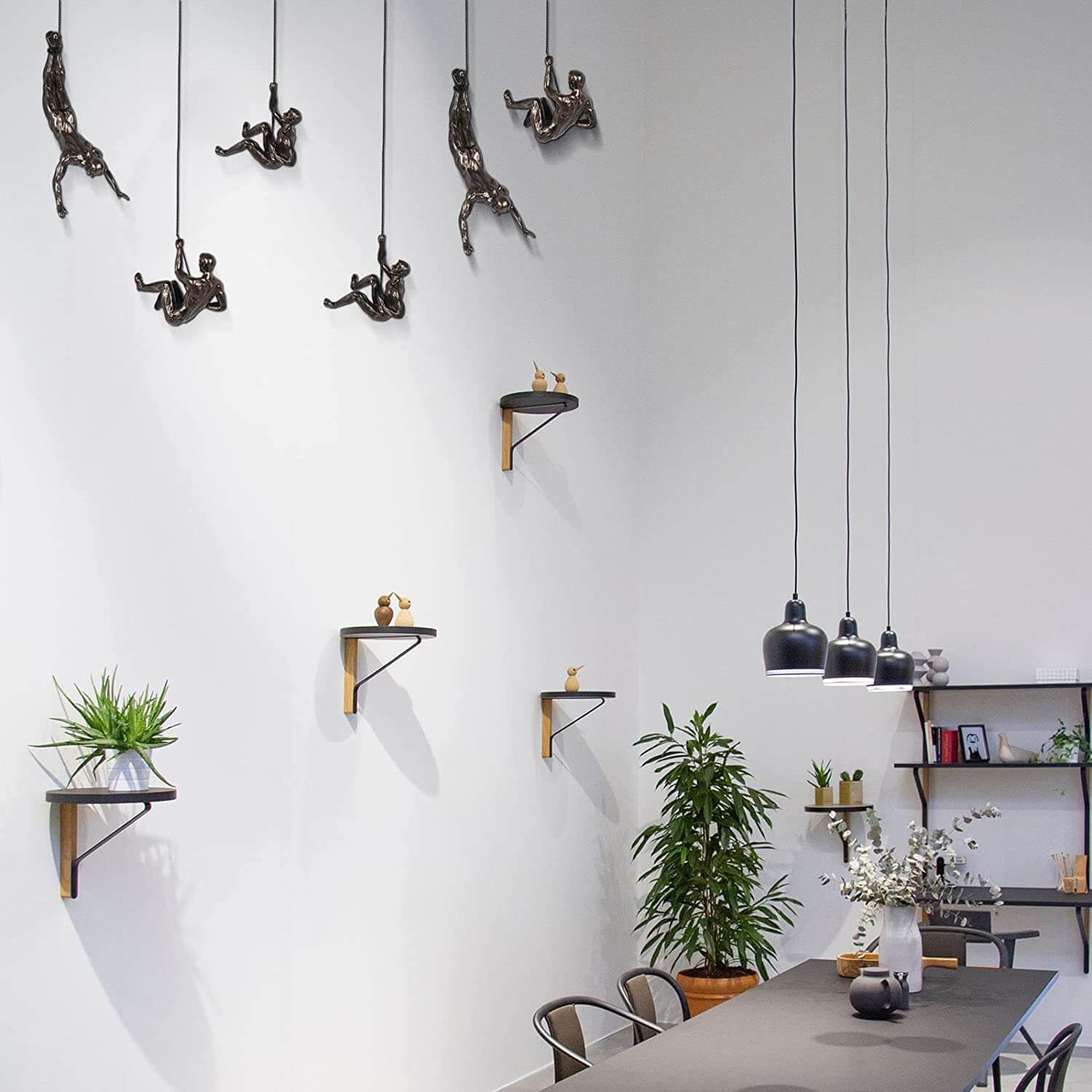 Décoration murale CraftedClimb Climber – Art mural inspirant en résine et en fer