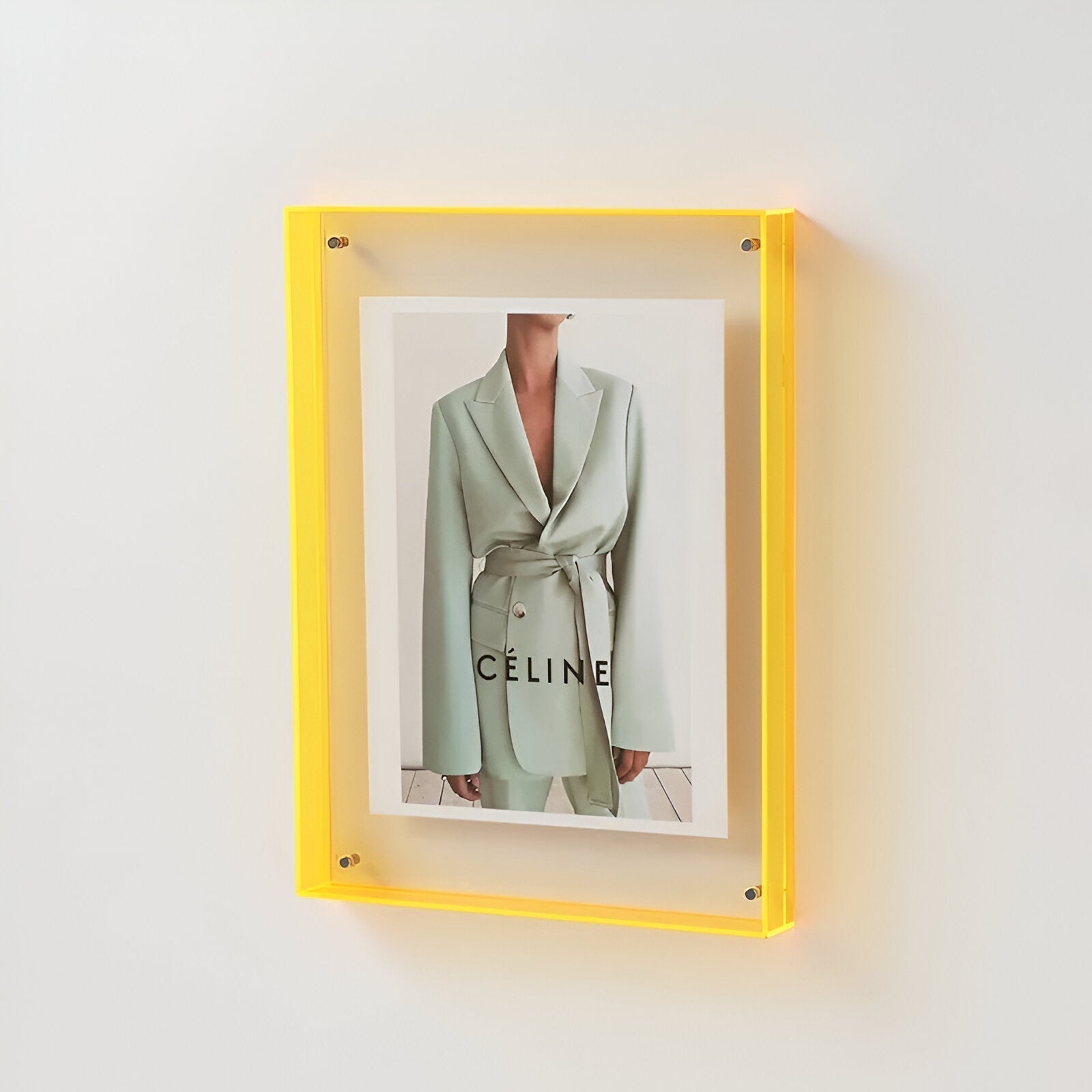 Cadre photo Transparent Acrylique Minimaliste Debout Suspendu A4 A5 Moderne Scandinave | Sansotis