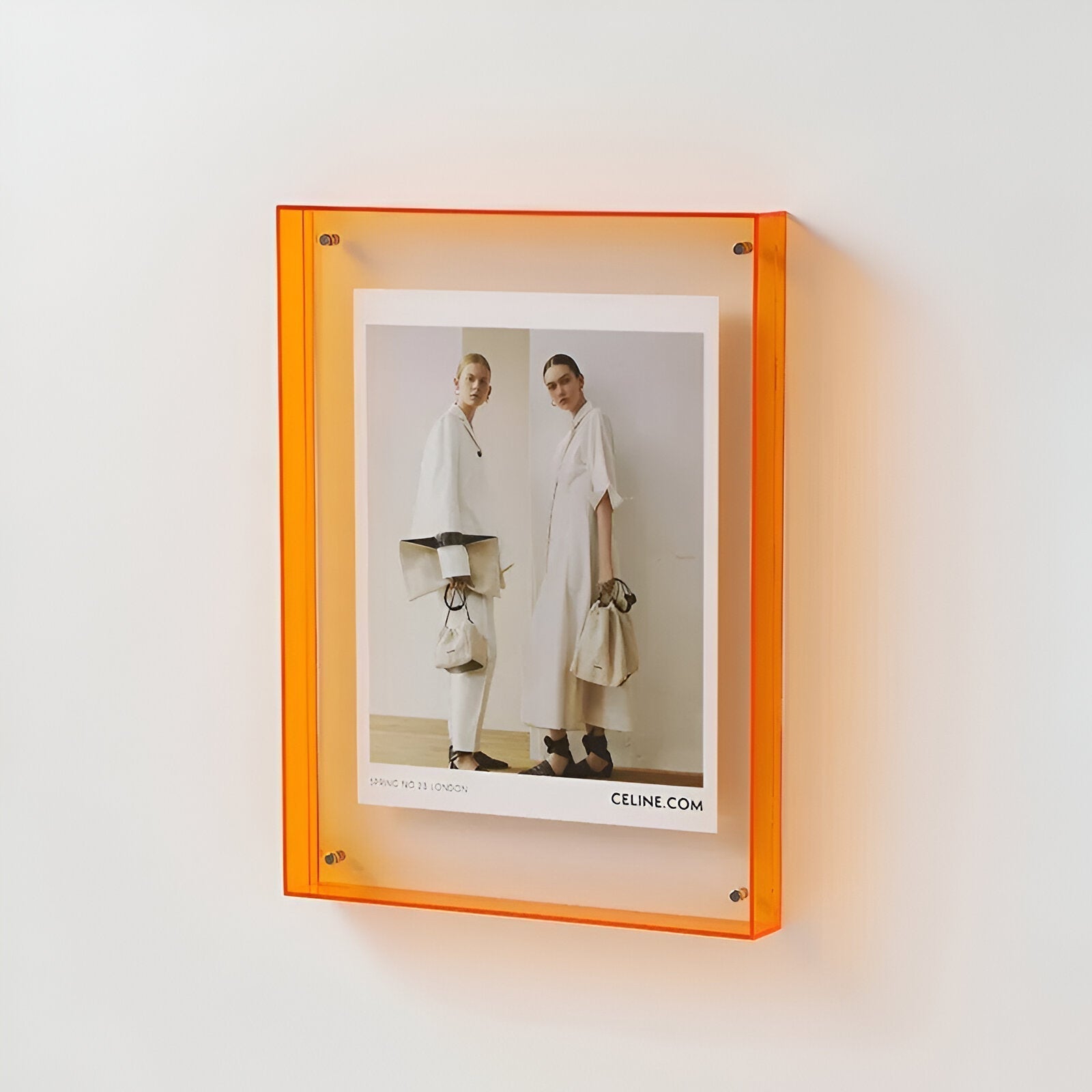 Cadre photo Transparent Acrylique Minimaliste Debout Suspendu A4 A5 Moderne Scandinave | Sansotis