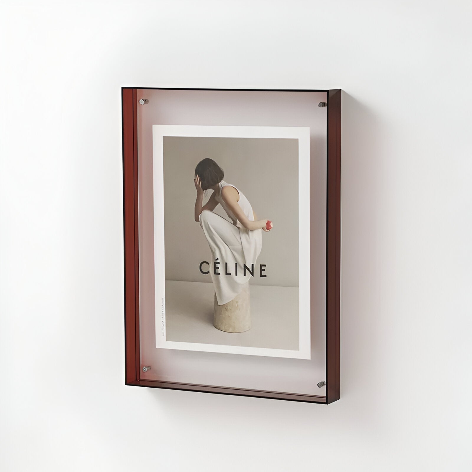 Cadre photo Transparent Acrylique Minimaliste Debout Suspendu A4 A5 Moderne Scandinave | Sansotis