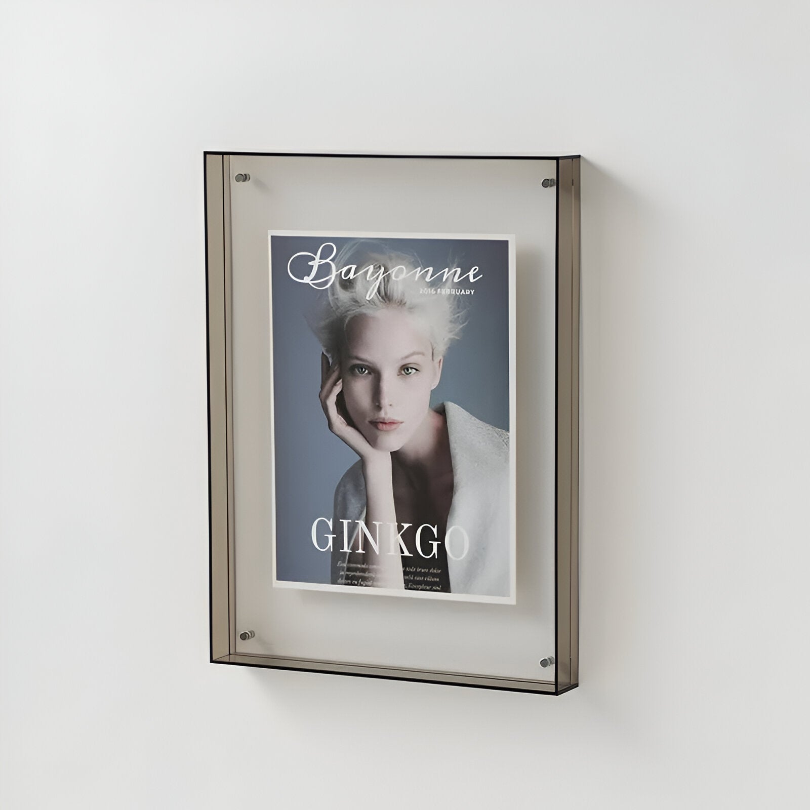 Cadre photo Transparent Acrylique Minimaliste Debout Suspendu A4 A5 Moderne Scandinave | Sansotis
