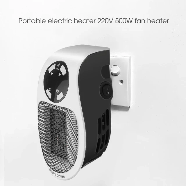 Puissant mini radiateur électrique portable de 500 W pour n’importe quelle pièce