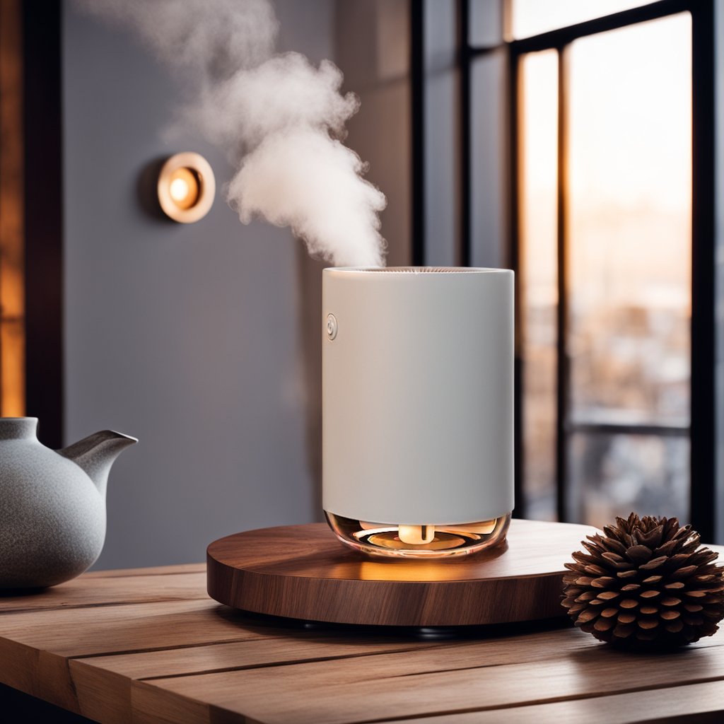 Humidificateur d'air compact et silencieux