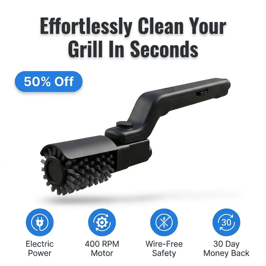 Brosse de nettoyage pour barbecue — gril propre en quelques secondes