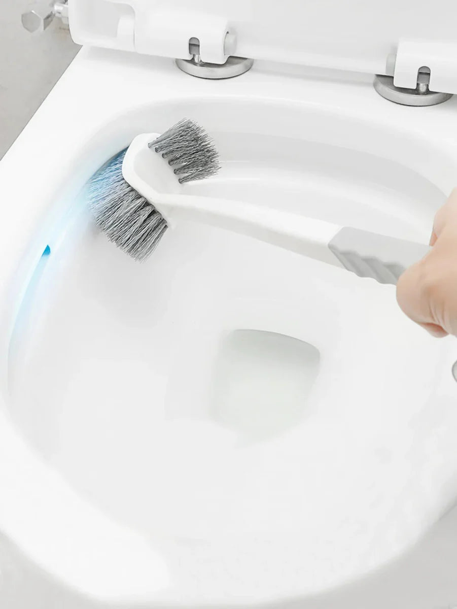 Brosse WC murale à double face pour un nettoyage en profondeur des coins