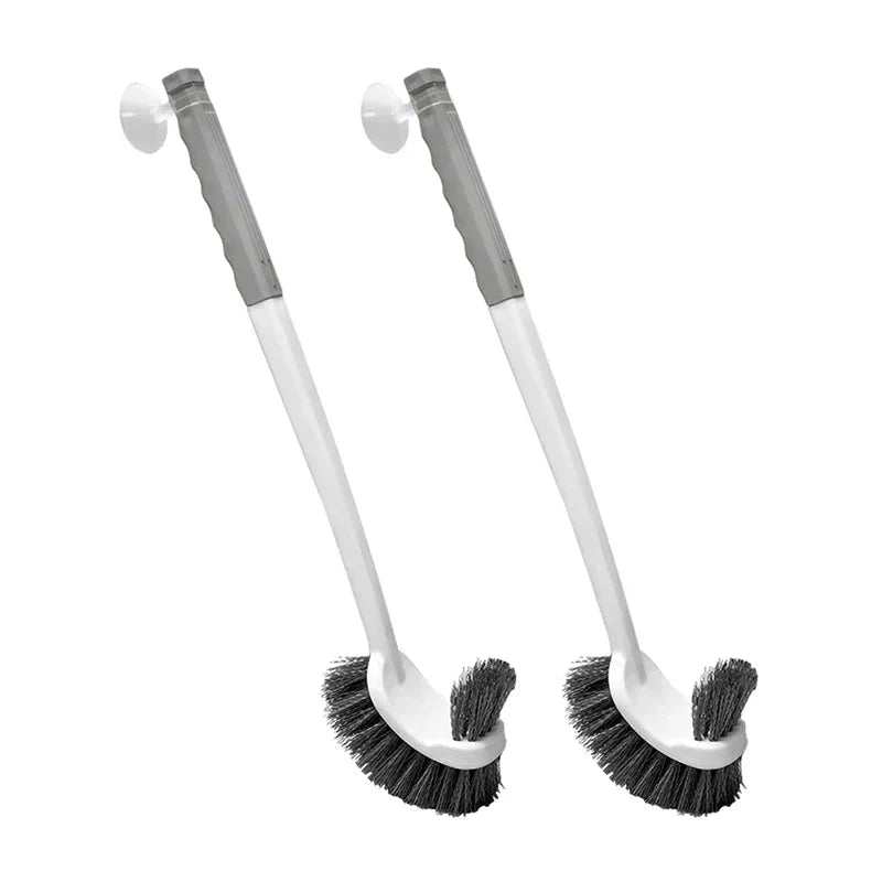 Brosse WC murale à double face pour un nettoyage en profondeur des coins