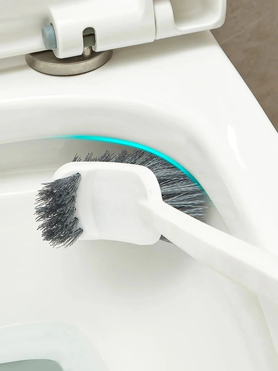 Brosse WC murale à double face pour un nettoyage en profondeur des coins