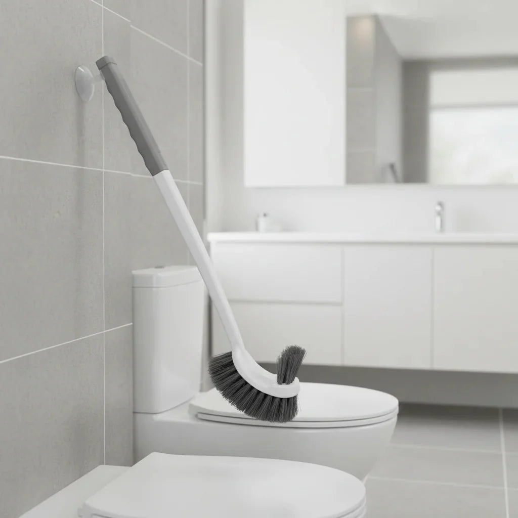 Brosse WC murale à double face pour un nettoyage en profondeur des coins