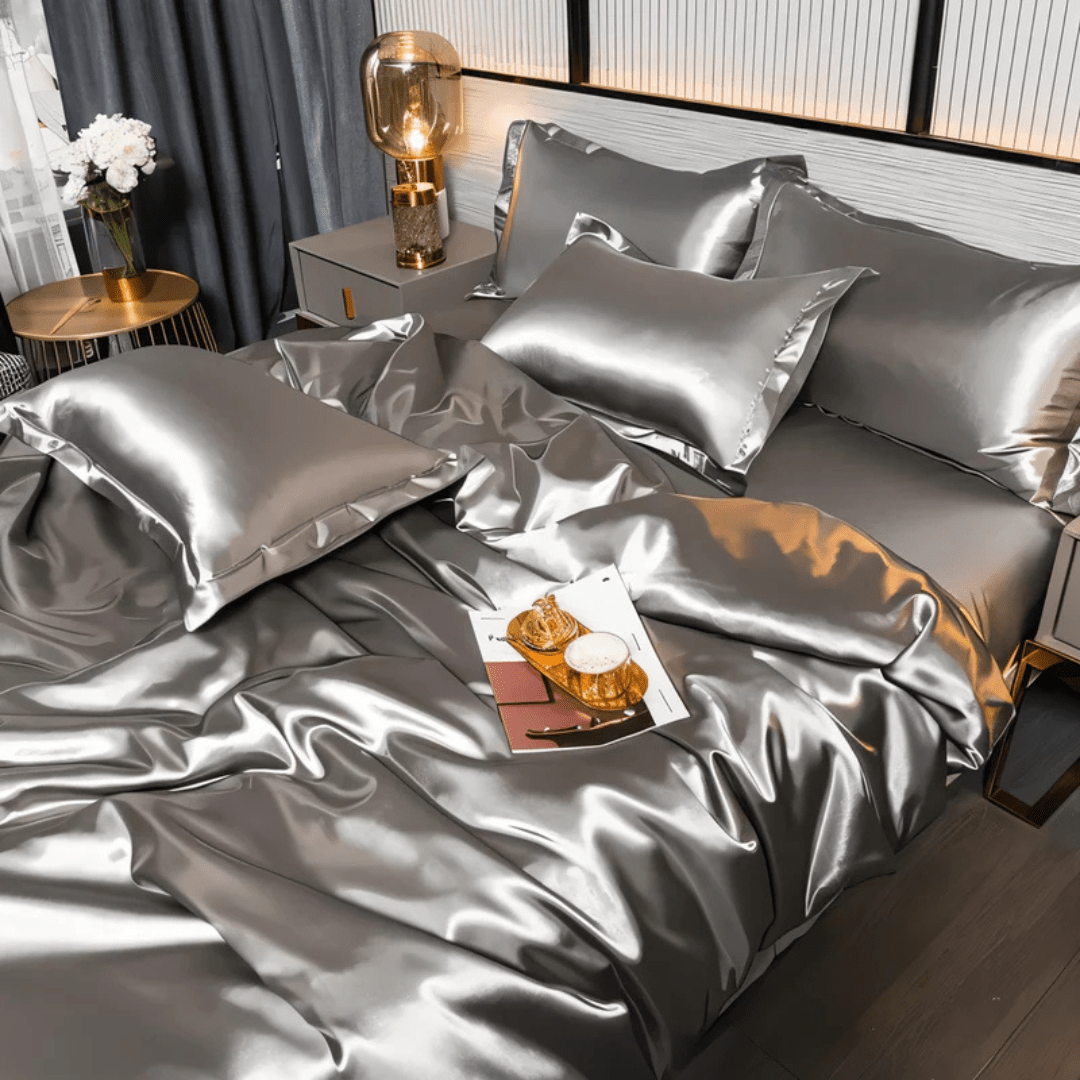Parure de lit confortable en polyester pour un confort ultime et de beaux rêves.