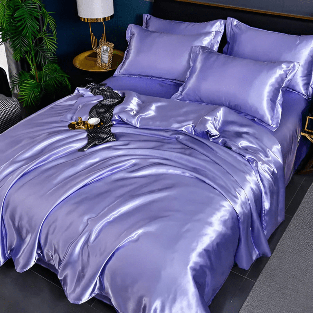 Parure de lit confortable en polyester pour un confort ultime et de beaux rêves.