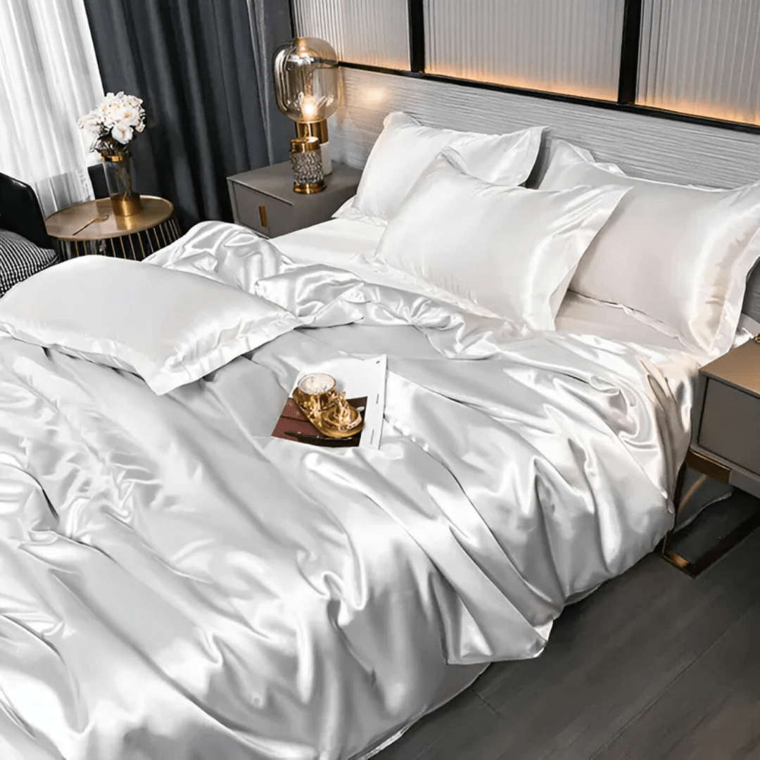 Parure de lit confortable en polyester pour un confort ultime et de beaux rêves.