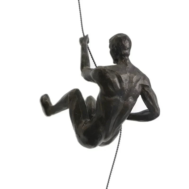 Ensemble de sculptures murales décoratives, figurines d'escalade, pour décoration murale moderne