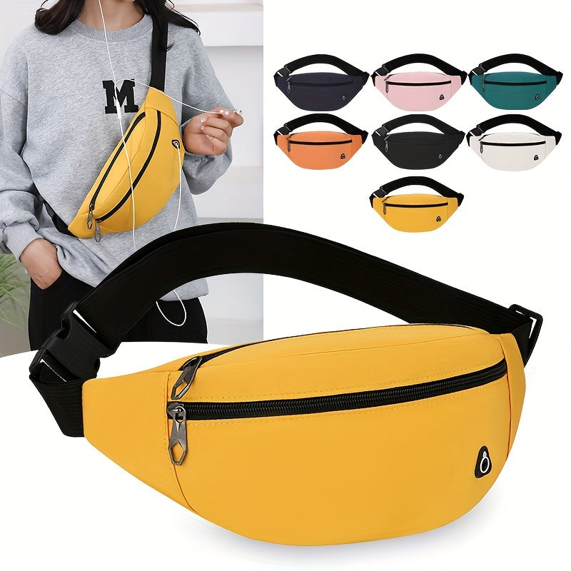 Sac banane sportif pour femmes avec plusieurs poches et sangle réglable