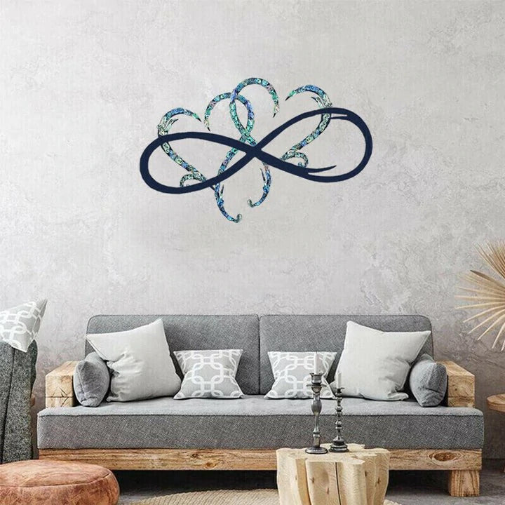 Coeur sans fin - Décoration murale en acier Art mural en métal