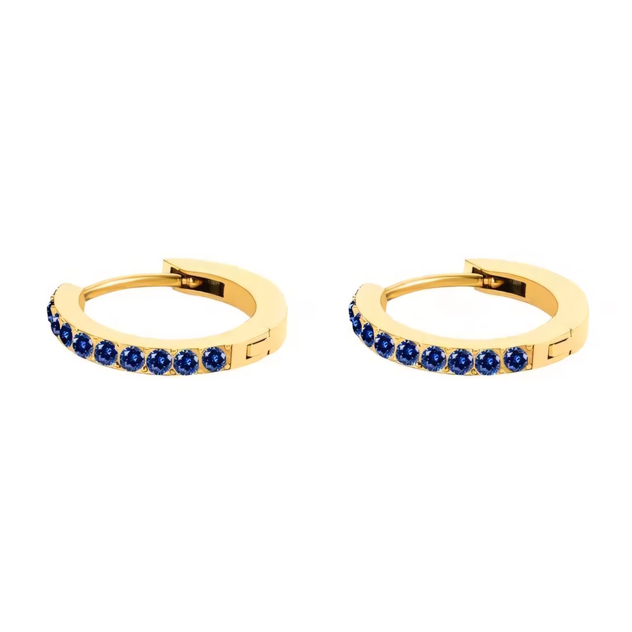 Boucles d'oreilles Huggie créoles délicates avec pierre de naissance