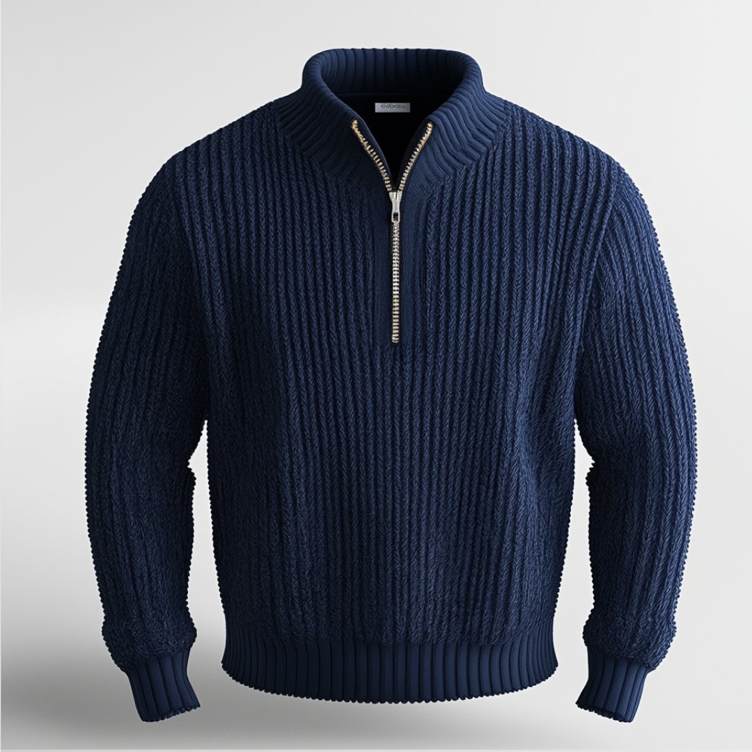 Pull confortable à quart de zip pour hommes pour superposition et style