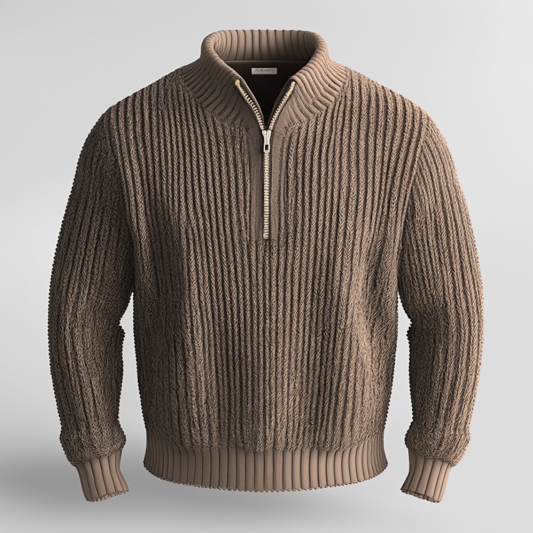 Pull confortable à quart de zip pour hommes pour superposition et style