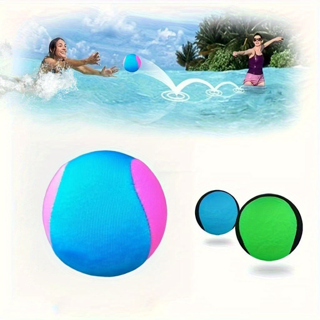 Balle ricocheuse aquatique pour piscine et plage avec design en silicone rebondissant