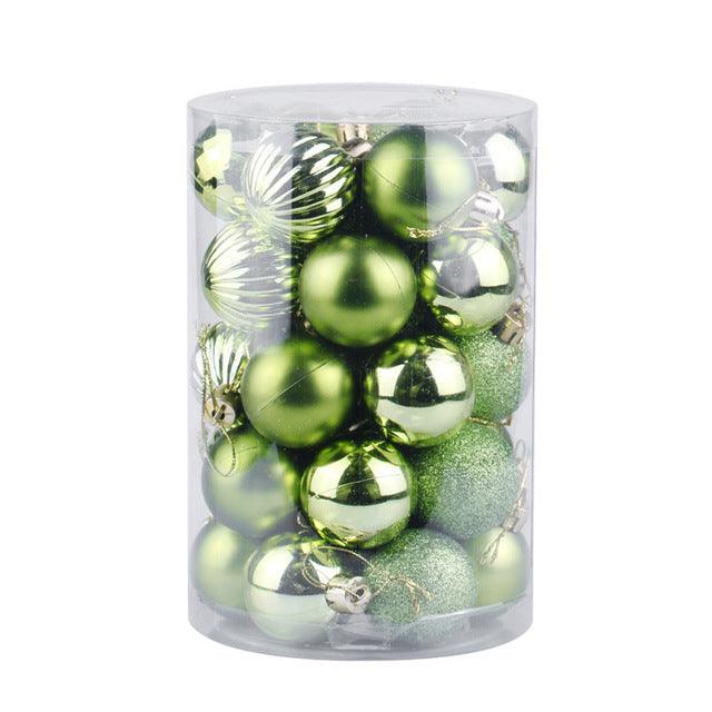 Ensemble de 34 boules de Noël 4 cm Décorations de Noël