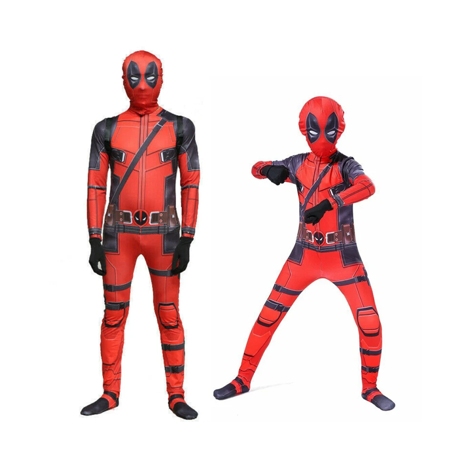 Déguisement Deadpool pour enfants – Combinaison de cosplay pour enfants – Déguisement pour la fête des enfants (inspiré par la série Marvel)