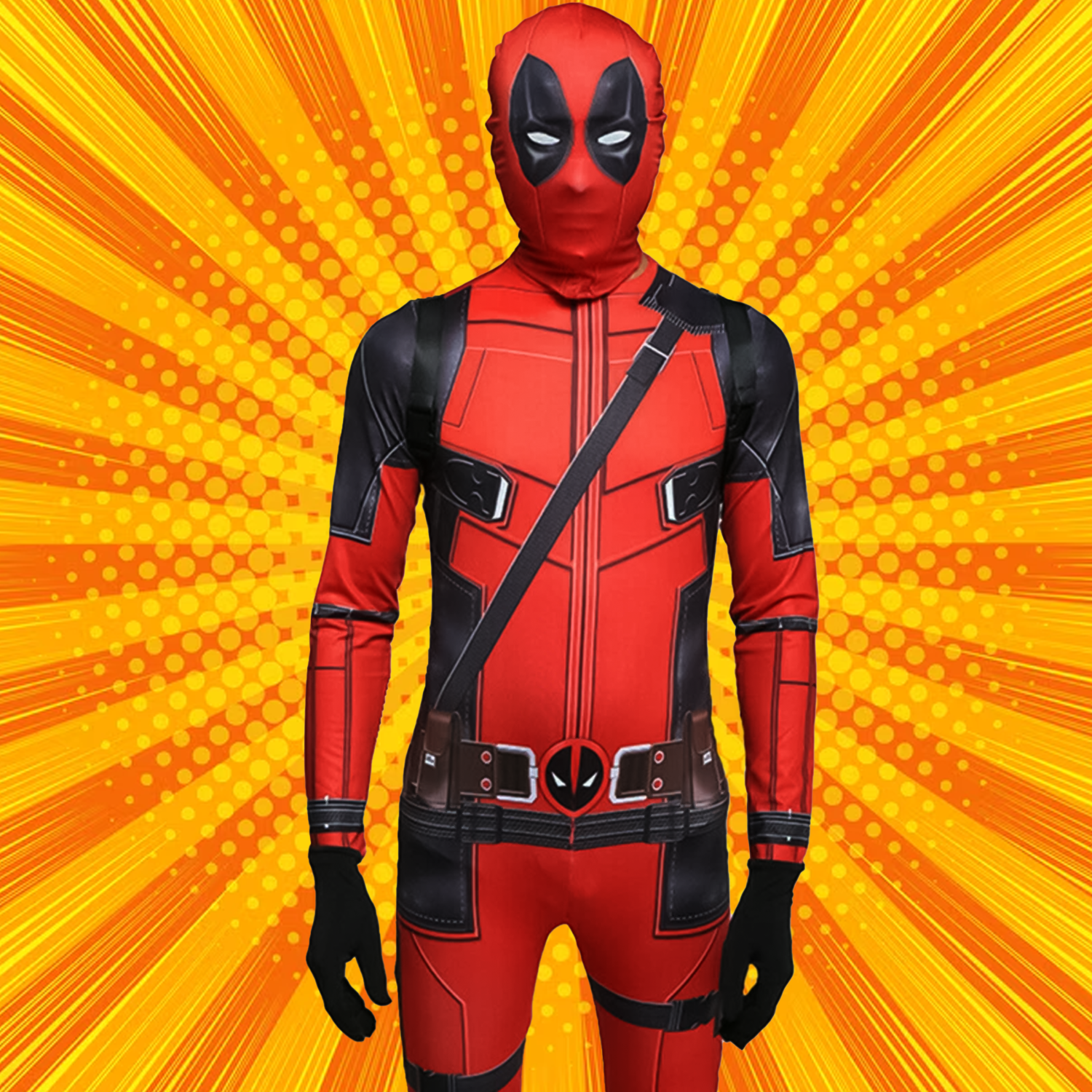 Déguisement Deadpool pour enfants – Combinaison de cosplay pour enfants – Déguisement pour la fête des enfants (inspiré par la série Marvel)