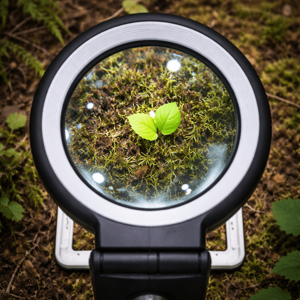Loupe pliable haute puissance avec grossissement 10×/30× et 18 LED