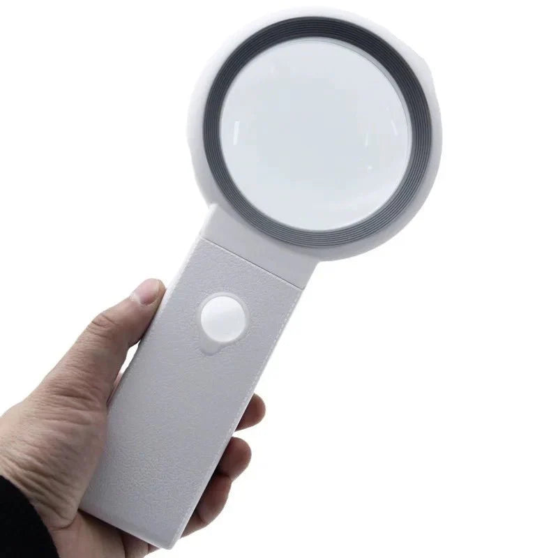 Loupe pliable haute puissance avec grossissement 10×/30× et 18 LED