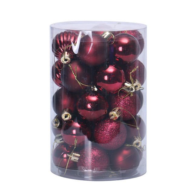 Ensemble de 34 boules de Noël 4 cm Décorations de Noël