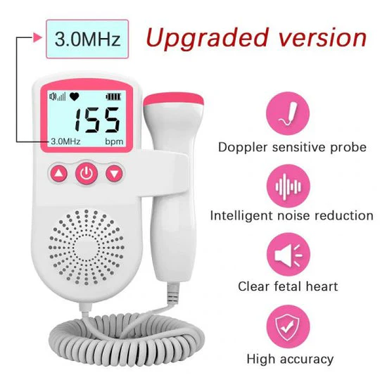 Doppler fœtal pour la surveillance de la fréquence cardiaque avec détecteur acoustique
