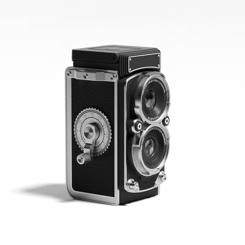 Appareil photo numérique compact rétro 12 Mpx à prise de vue instantanée, vidéo 1080p, carte 16 Go, batterie 1000 mAh