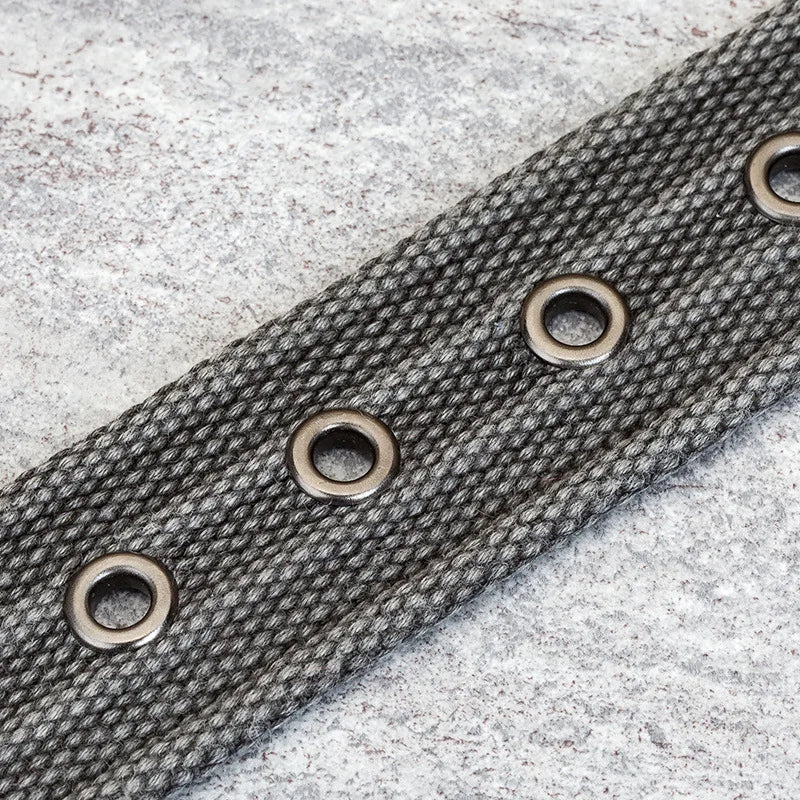 Ceinture tissée durable pour hommes avec accents en cuir