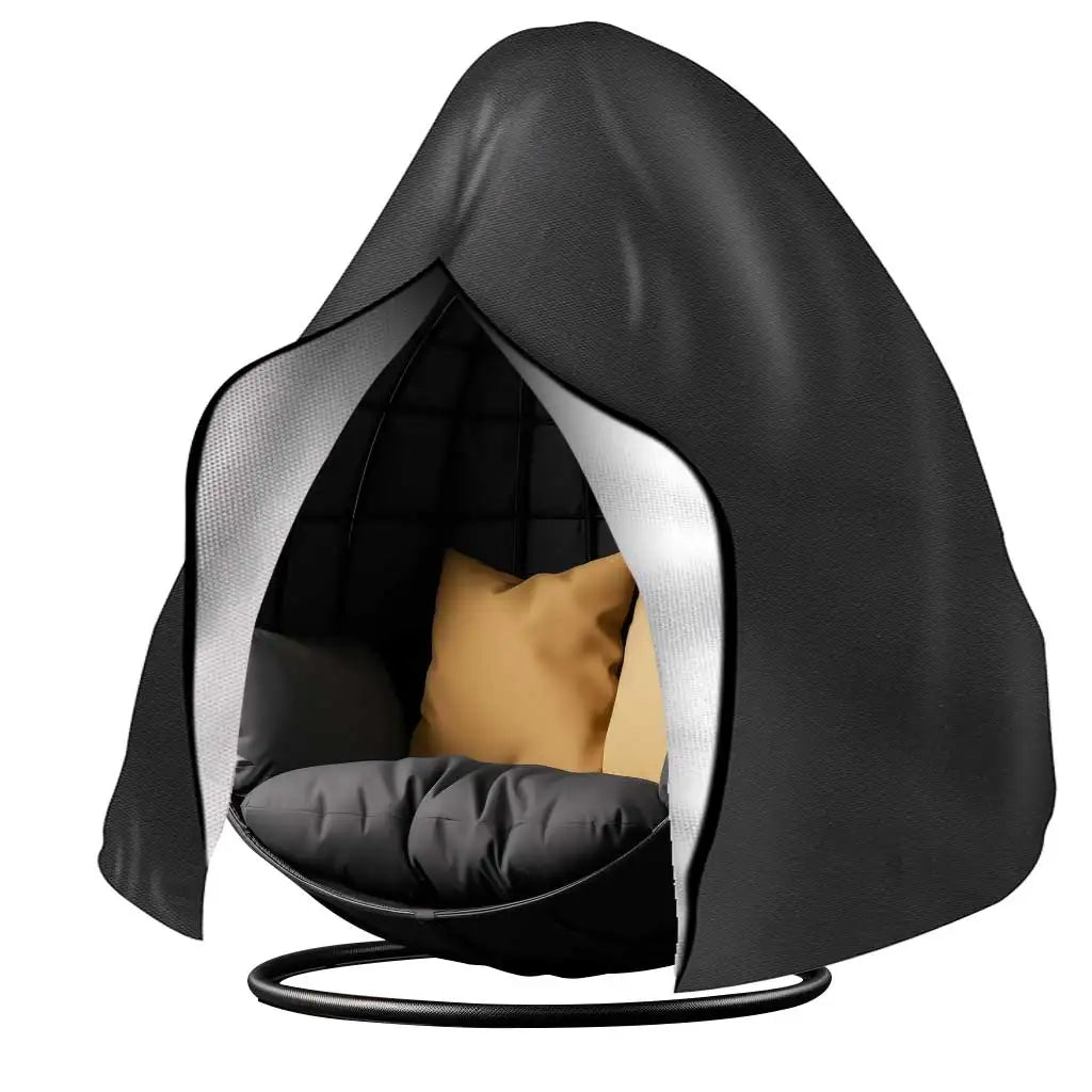 Housse pour chaise œuf imperméable et durable – protection UV et coupe-vent, polyester Oxford 210D, 115 × 190 cm ou 230 × 200 cm