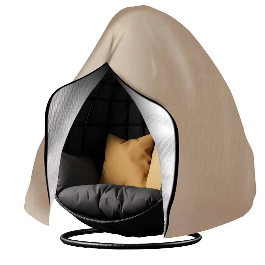 Housse pour chaise œuf imperméable et durable – protection UV et coupe-vent, polyester Oxford 210D, 115 × 190 cm ou 230 × 200 cm