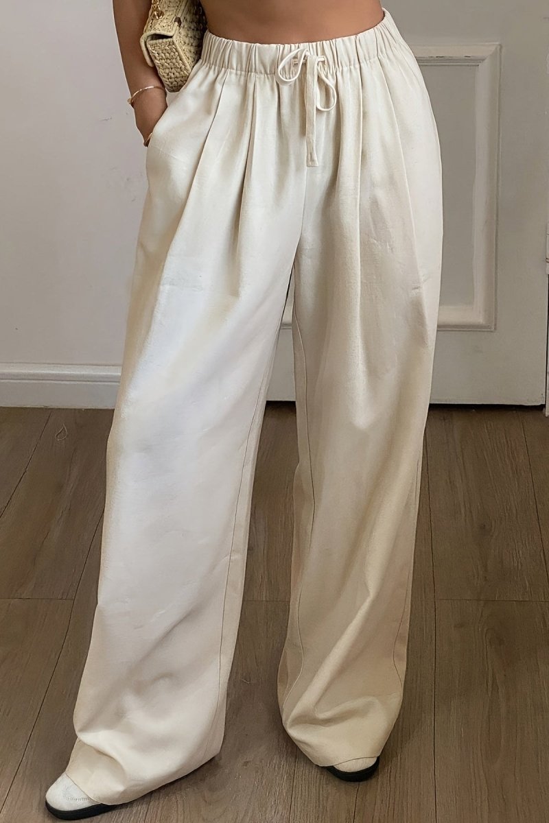 CAVENZA – Pantalon ample en lin pour les loisirs