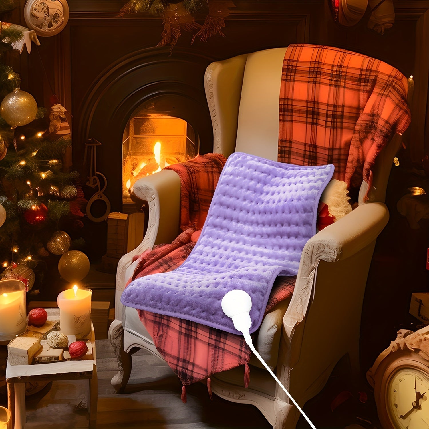 Couverture chauffante en flanelle, coussin chauffant, arrêt automatique