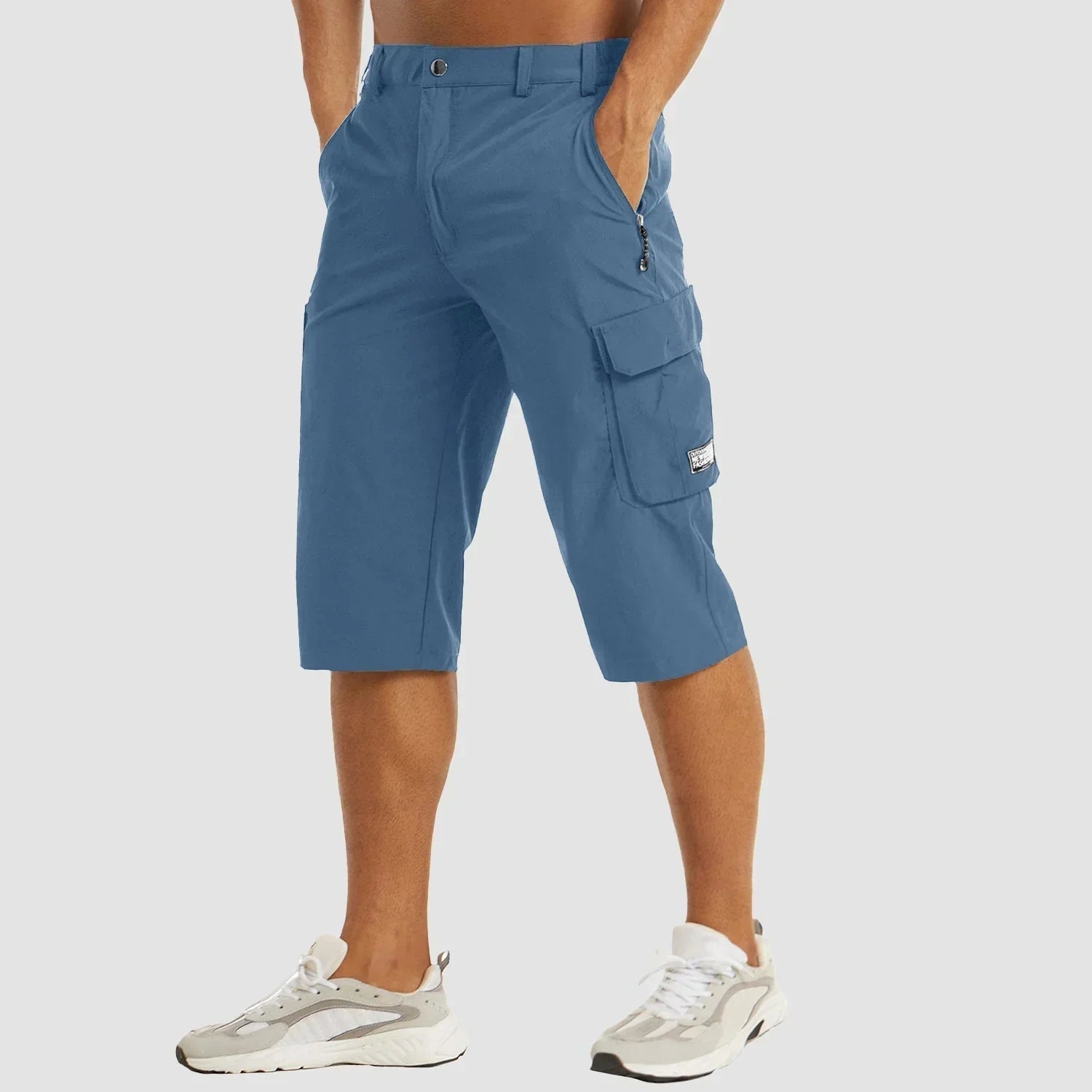 Shorts cargos pour hommes fonctionnels en tissu respirant et poches pratiques