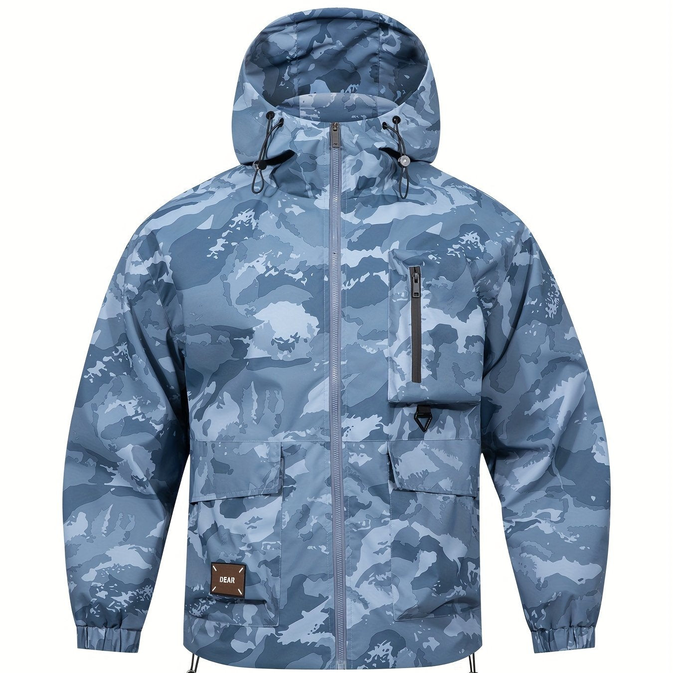 Veste pour homme avec motif camouflage et capuche – décontractée et confortable