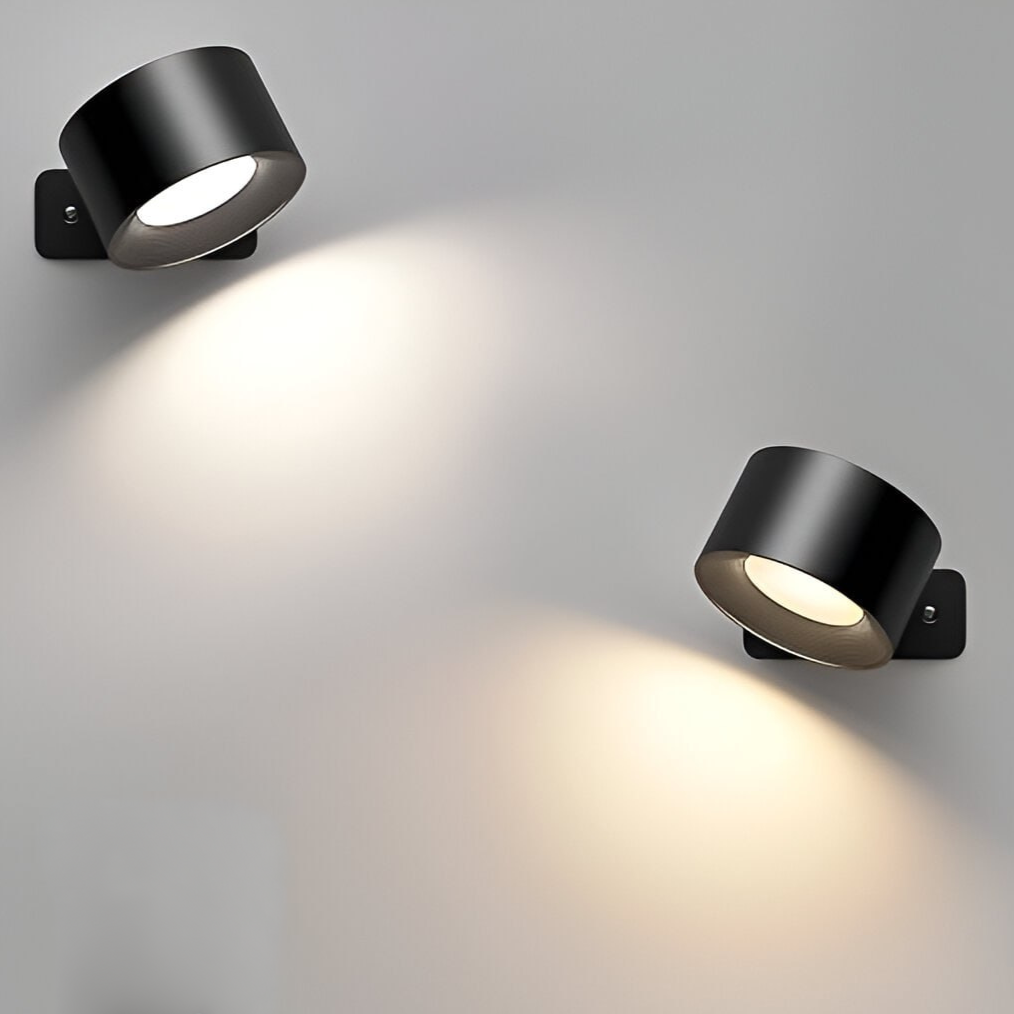Lampe LED Dimbaar Dimbaar 360° Roteerbaar Touch Afstandsbediening Wit Zwart Hout | Sansotis