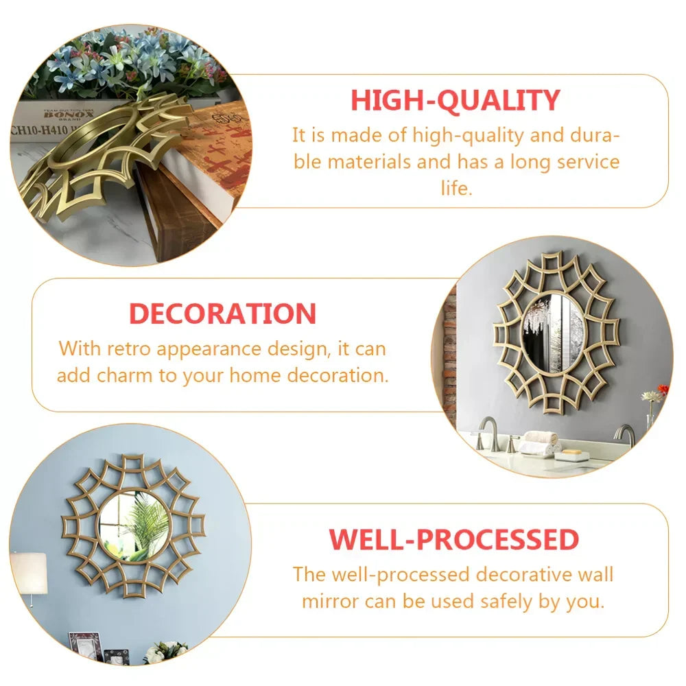 Scanto | Décoration murale luxueuse avec miroir irrégulier pour intérieurs modernes