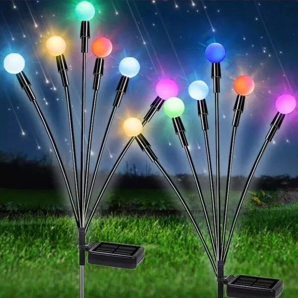 Lampes Solaires de Jardin – Éclairage Starburst Oscillant