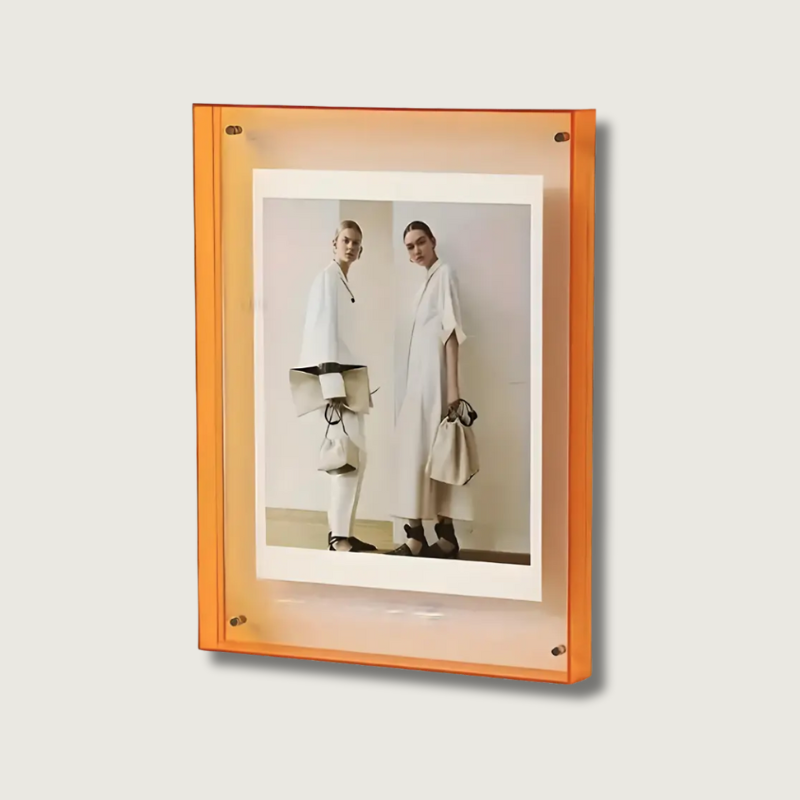 Cadre photo acrylique moderne | Design Art Déco Transparent