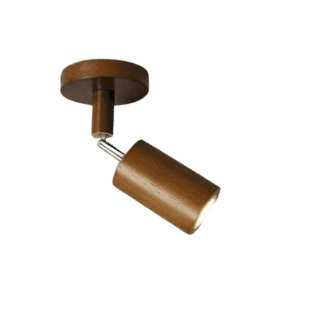 Spot de Plafond Orientable en Bois EcoLux avec Ampoule LED Incluse