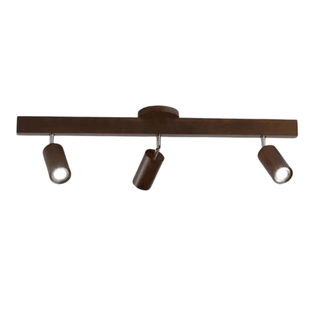 Spot de Plafond Orientable en Bois EcoLux avec Ampoule LED Incluse